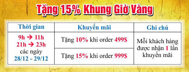 Mua thẻ giờ vàng -Nhận ngàn quà tặng