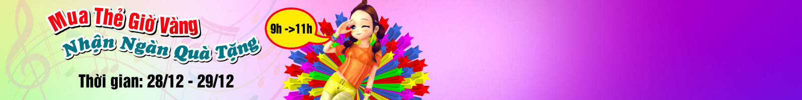Mua thẻ giờ vàng -Nhận ngàn quà tặng