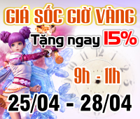 Giá sốc giờ vàng - Nhận ngàn quà tặng
