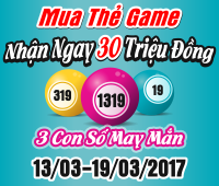 Mua thẻ game - Nhận ngay 30 triệu đồng