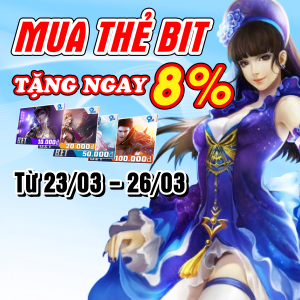 Mua thẻ BIT - Tặng ngay 8%