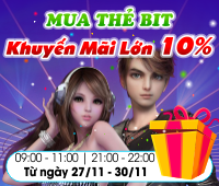 Mua thẻ Bit - Khuyến mãi lớn 10%