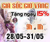 Giá sốc giờ vàng - Nhận ngay ưu đãi