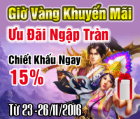 Giờ vàng khuyến mãi - Ưu đãi ngập tràn