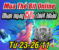 Mua thẻ Bit online - Nhận ngay 15% chiết khấu