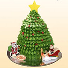 Bánh kem noel hình cây thông