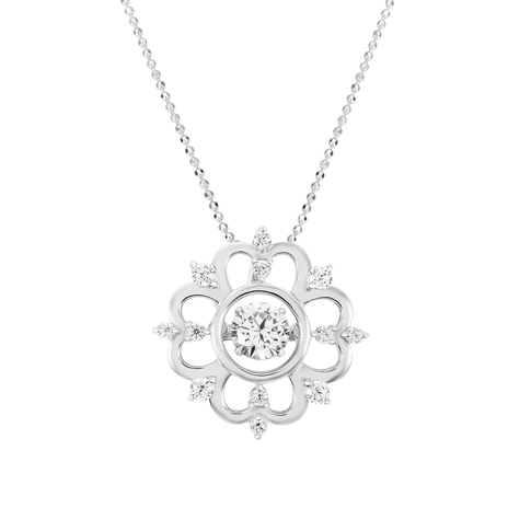 Mặt dây chuyền Bạc đính đá PNJSilver