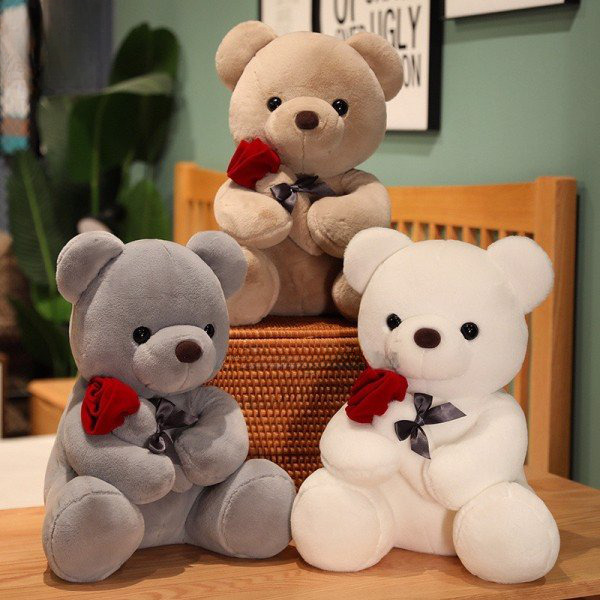 Teddy ôm hoa 40cm