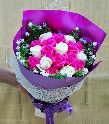 Hoa hồng Sáp Thơm 19 bông