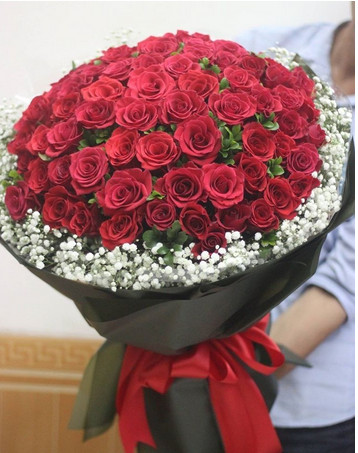 100 hoa hồng tươi