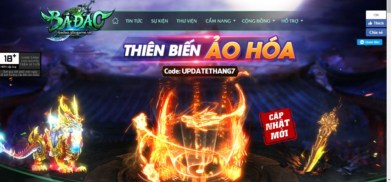 Mua thẻ Zing online nạp Bá Đao rinh quà cực Hot