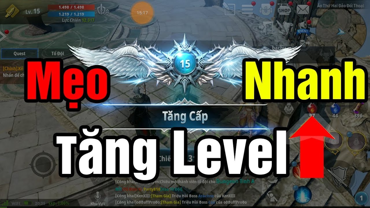 Mẹo tăng  level  chóng mặt  trong Lineage 2 Revolution
