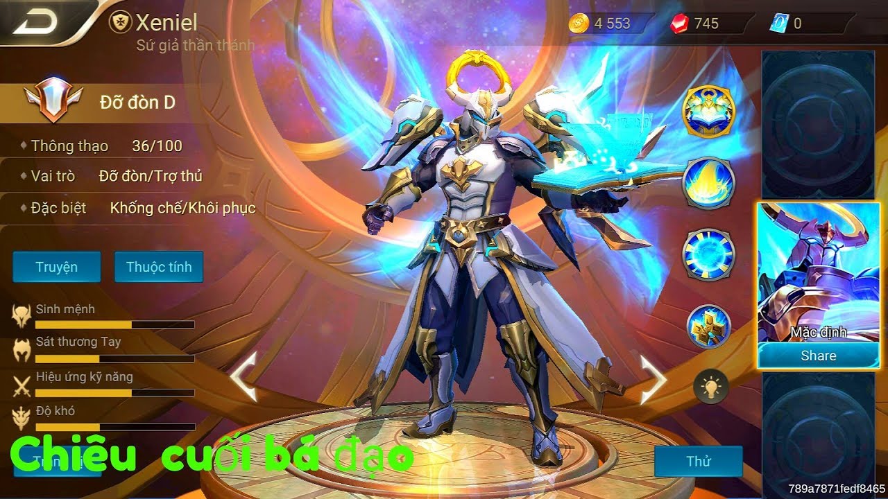 Mua thẻ garena sở hữu sứ giả thần thánh xeniel
