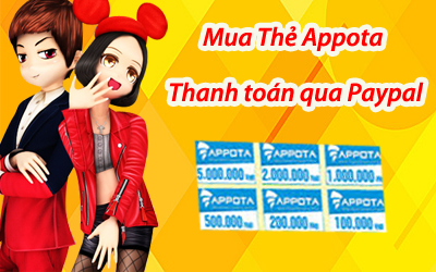 Mua thẻ Appota bằng Paypal