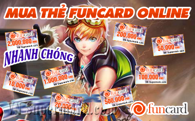 Hướng dẫn cách thức mua thẻ Funcard online- Vnsupermark.com