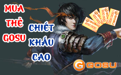 Mua thẻ Gosu chiết khấu cao online khi ở nước ngoài