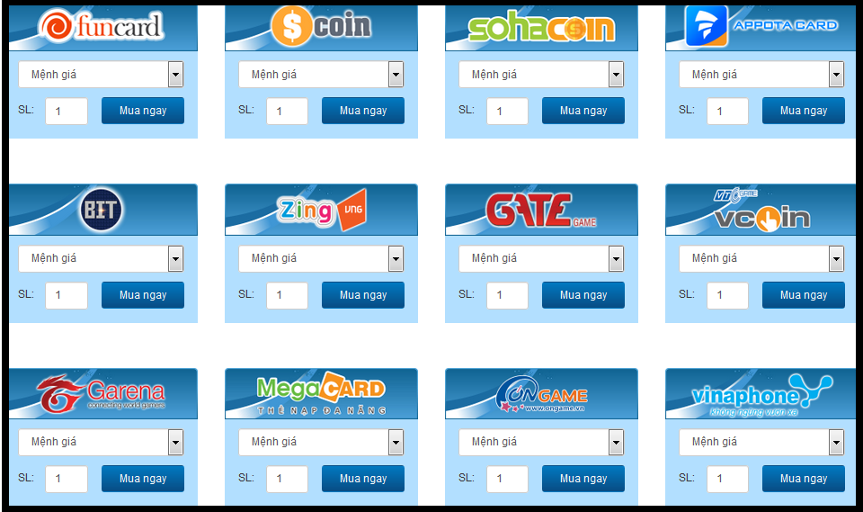Mua thẻ Game online ở nước ngoài nghĩ ngay đến  Vnsupermark.com