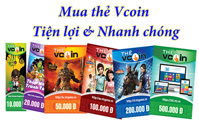 Mua thẻ Vcoin online tiện lợi và nhanh chóng