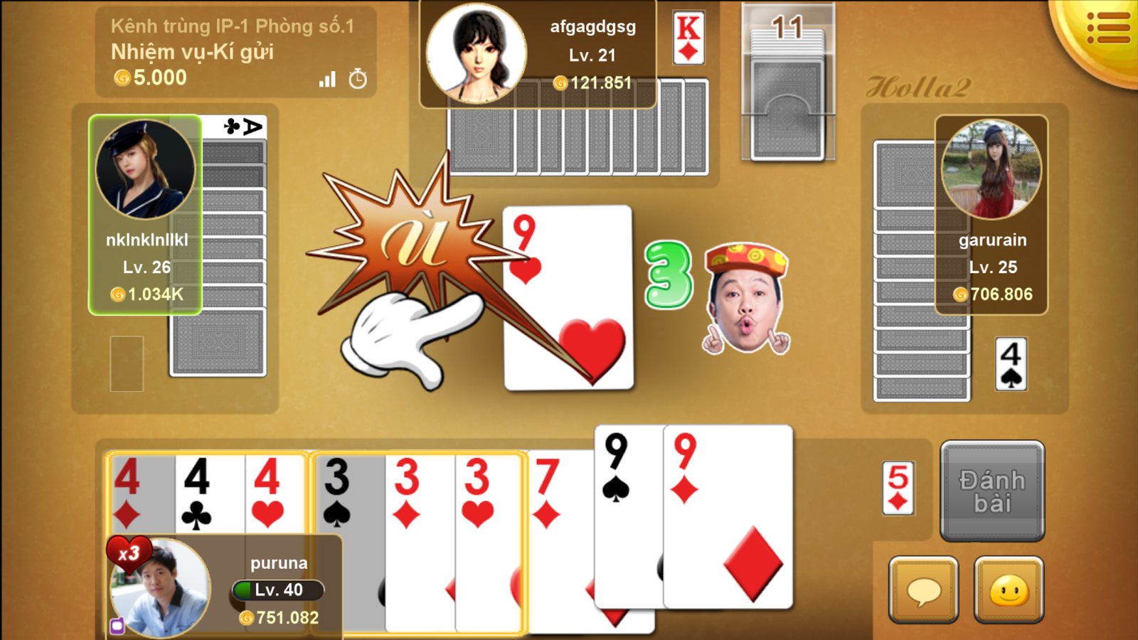 Ongame Tiến Lên – Cách lấy điểm thưởng