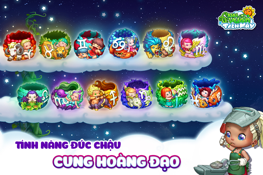 Biến hóa các cách sở hữu vật phẩm trang trí trong Khu Vườn Trên Mây