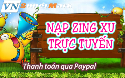 Mua thẻ zing online bằng Paypal