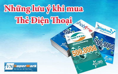 Những lưu ý khi mua thẻ điện thoại online