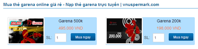 Hướng dẫn mua thẻ garena thanh toán qua Paypal