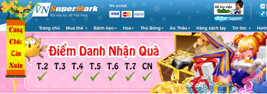 Nhận thẻ game miễn phí - Vnsupermark.com